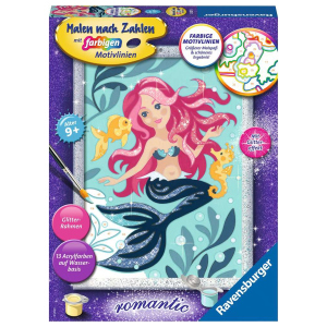 Malen nach Zahlen - Hübsche Meerjungfrau - Serie Romantic